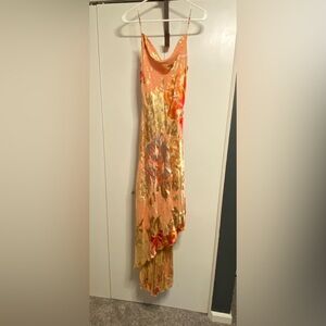 Cache Vintage Dress With Beaded Straps Size 8